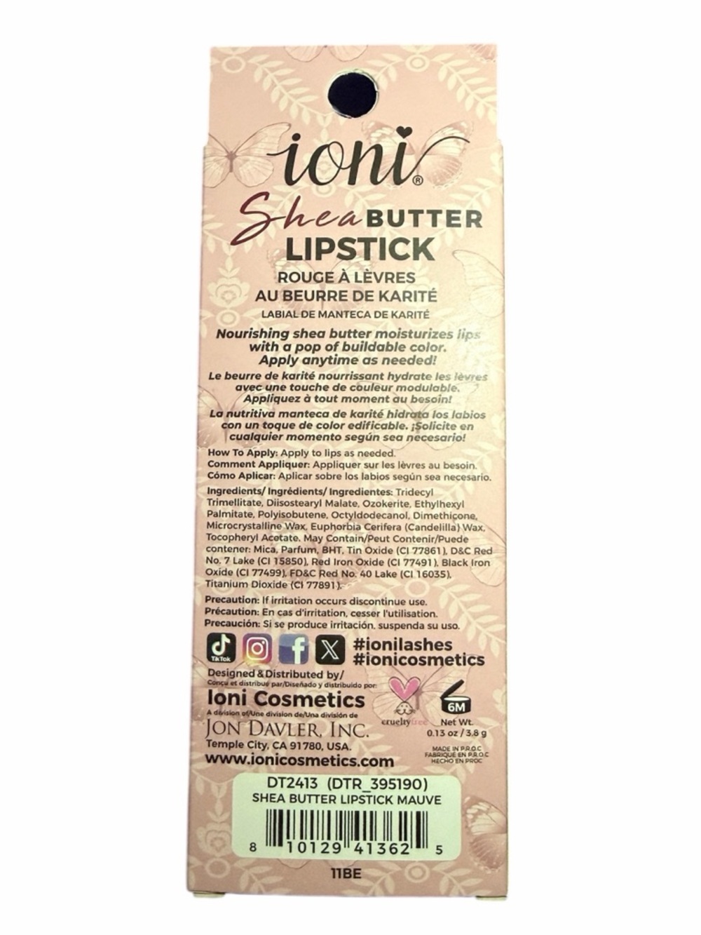 ioni Shea Butter Lipstick - Deep Mauve - Picture 3 of 5